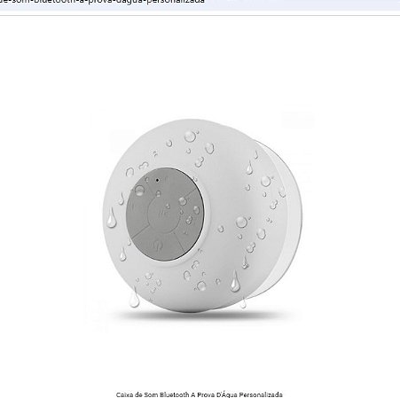 Caixinha De Som Bluetooth Prova D'Água Ventosa Banheiro.