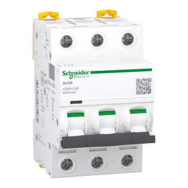 Disjuntor Miniatura 3P 40A 440Vca - Schneider - A9F84340