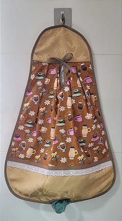 Puxa saco porta sacola plástica