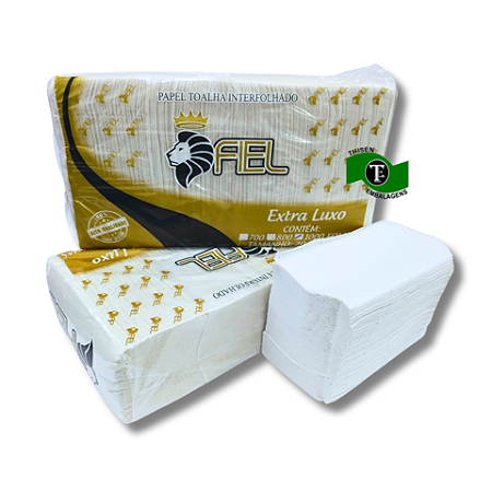 Toalha de Papel Branca 100% celulose Fiel