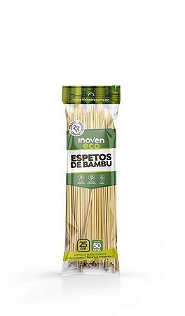 Espeto de Bambu 25cm Inoven