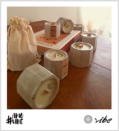 Vela Aromática  | Verbena - Linha Concreto