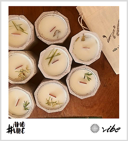 Vela Aromática  | Alecrim - Linha Concreto