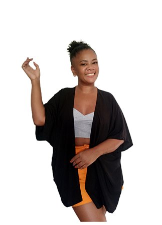 Kimono Preto Slin
