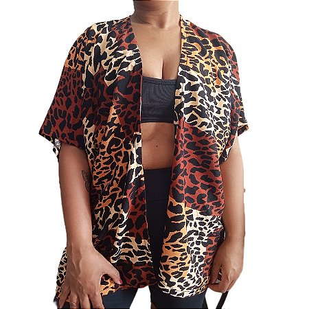 Kimono Básico Onça Mix