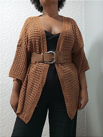 Kimono tricô Caramelo