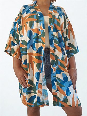 Kimono Oversized Outono Quente