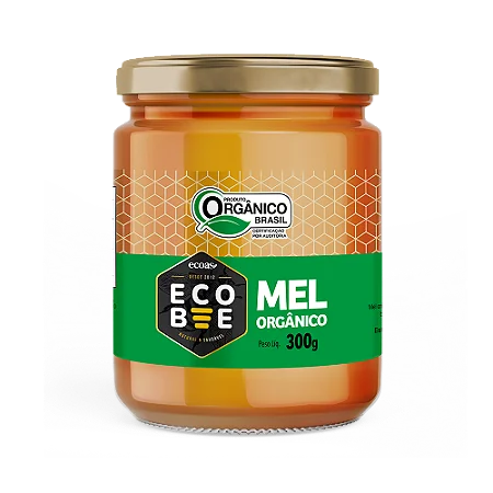 MEL ORGÂNICO SILVESTRE ECOBEE 300G (pote de vidro)