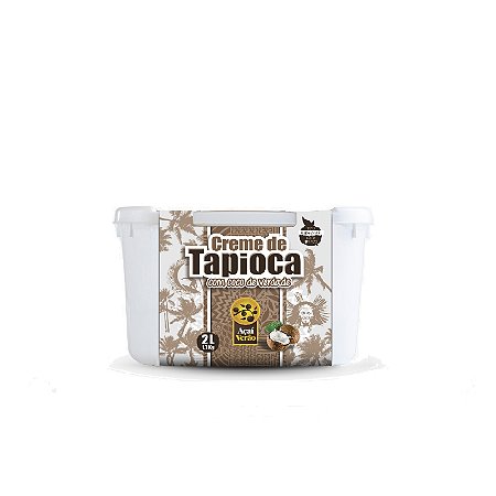 AÇAÍ VERÃO - TAPIOCA COM CÔCO - POTE 2 Litros