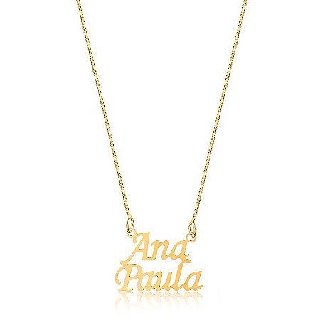 Colar Personalizado Nome Composto (2 nomes).