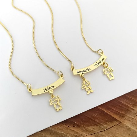 Colar Personalizado Filho (a), (Até 1 nome)