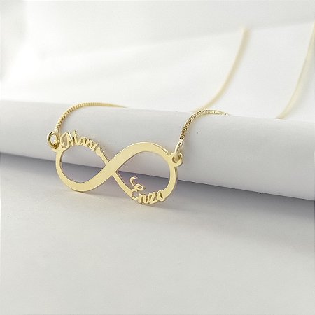 Colar Personalizado Infinito  (Até 2 nomes).