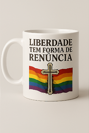 Caneca “Liberdade Tem Forma de Renúncia”