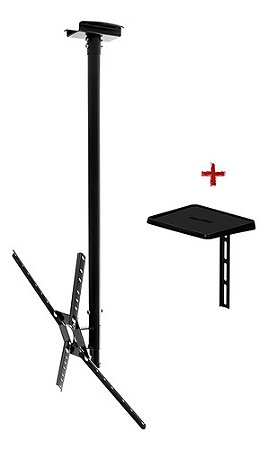 Suporte De Teto Para Tv De Led 10 A 55 Giro 360o - Sbrp150 Preto