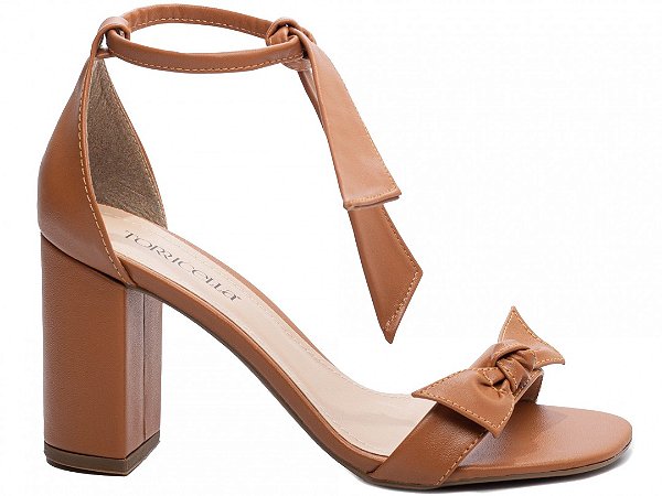 Sandália Tira Laço Nó Caramelo BCFST025K