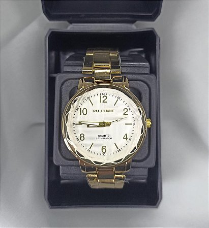 RELOGIO FEMININO DOURADO PALLYJANE BCR138