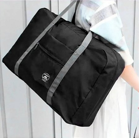 Mala Bolsa Sacola De Mão Impermeável Unissex PRETO