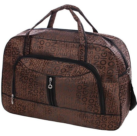 Mala Grande Bolsa Viagem Cor Marrom 3399 BCB 286