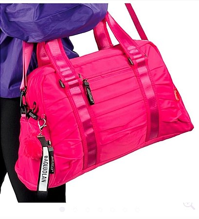 Mala De Mão Média Unissex Esportiva Alça Dupla Impermeável PINK / U 684 BCB 293