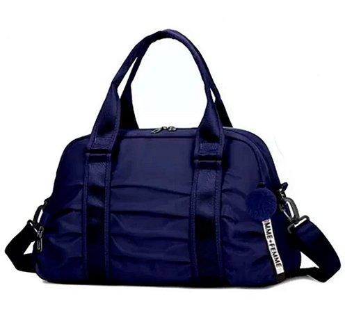 Mala De Mão Média Unissex Esportiva Alça Dupla Impermeável Azul escuro/ U 684 BCB291