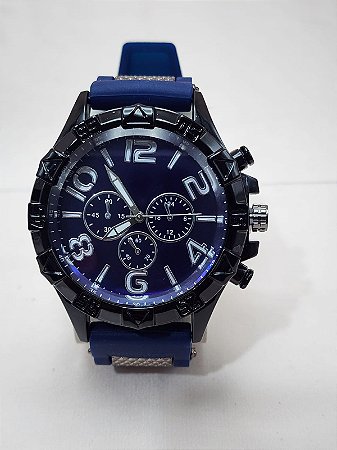 Relógio masculino digital Pallyjane azul marinho BCRM115