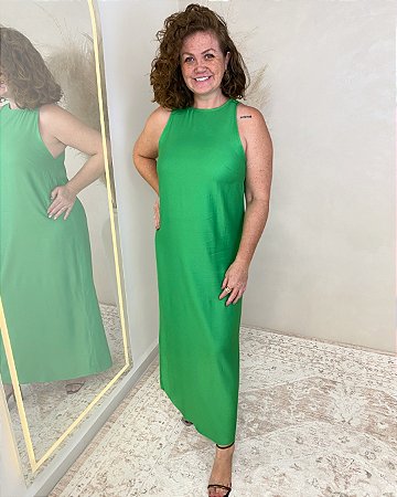 VESTIDO MIDI EM VISCOSE