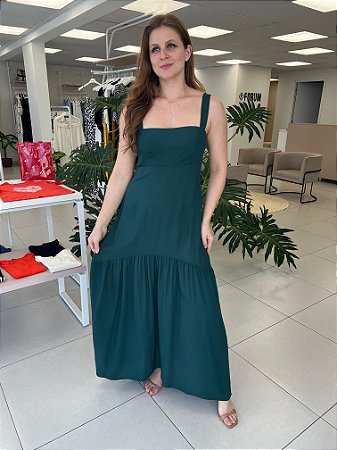 VESTIDO VISCOSE VERDE