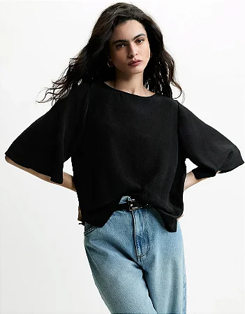 BLUSA MANGAS FLUIDAS