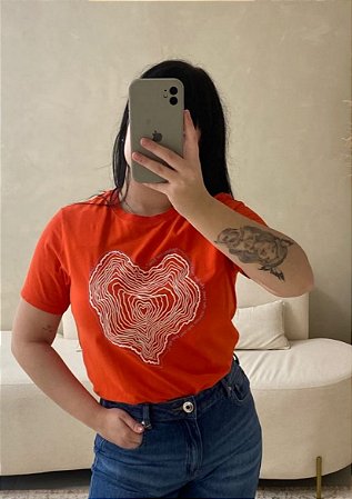 T SHIRT SLIM ESTAMPA RAÍZES