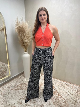 CALÇA ESTAMPA PAISLEY