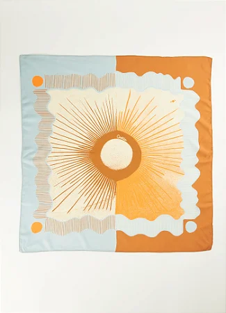 LENÇO QUADRADO TERRA DO SOL