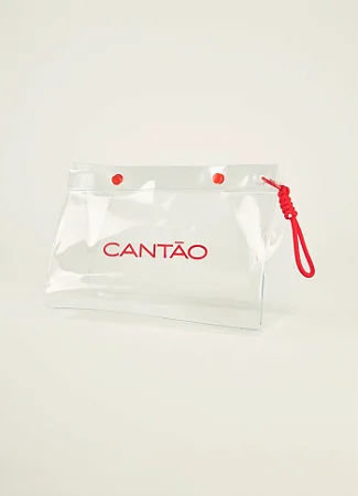 NECESSAIRE EM VINIL TRANSPARENTE
