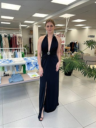 VESTIDO LONGO FRENTE ÚNICA