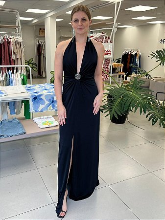 VESTIDO LONGO FRENTE ÚNICA