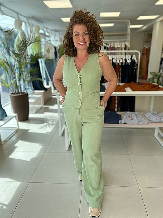 CALÇA RETA ALFAIATADA