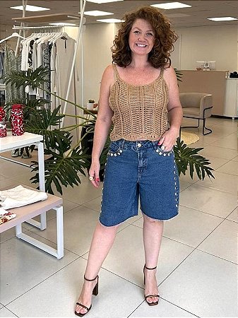 REGATA TRICOT DOURADO