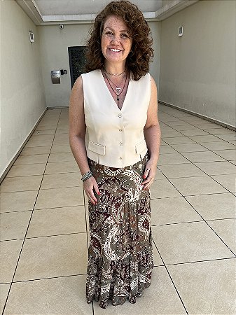 SAIA LONGA ESTAMPA PAISLEY