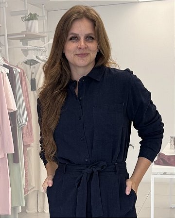 CAMISA MANGA LONGA EM LINHO AMPLA