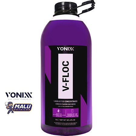 V floc 3L shampoo Automotivo Lava Auto  Concentrado  Vonixx