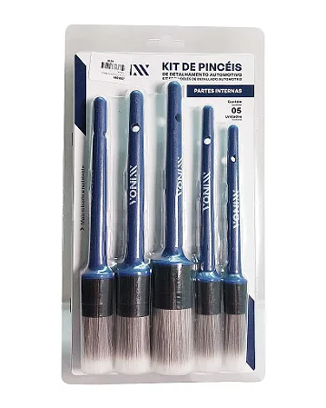 Kit 5 pinceis detalhamento interno Vonixx