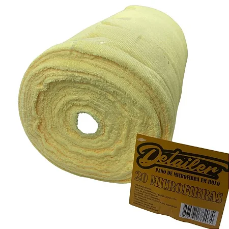 Bobina microfibra 230gsm c/ 20 panos destacaveis DETAILER