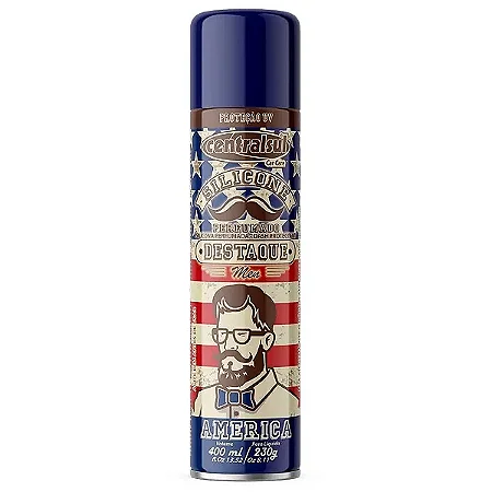 SILICONE AEROSSOL MEN AMERICA 400ML CENTRALSUL