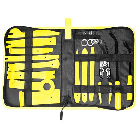 KIT DE FERRAMENTAS PARA DESMONTAGEM INTERNA DO CARRO 19 PCS ROTTA
