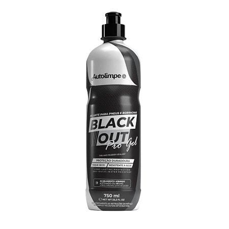 BLACKOUT PRO GEL - SELANTE DE BORRACHAS 750ML AUTOLIMPE