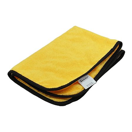 MICROFIBRA 38X58CM 380gsm AMARELA BORDA PRETA DETAILER