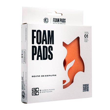 BOINA ESPUMA LARANJA ONE STEP PAD 152MM / 6POL VENTILADO WOLFPADS