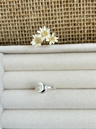 ANEL FALANGE COM DETALHES EM MEIA LUA PRATA 925