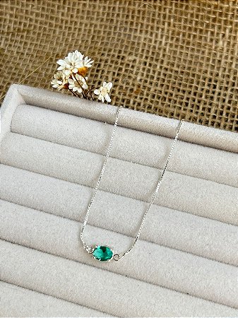 PULSEIRA VENEZIANA CHATON OVAL TURMALINA PARAIBA PRATA 925
