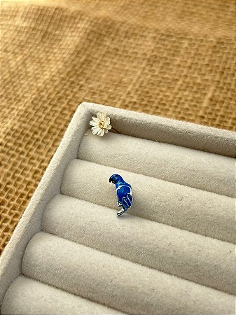 BERLOQUE ARARA AZUL PRATA 925