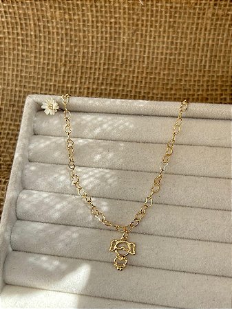 PULSEIRA FILHA BANHADA A OURO